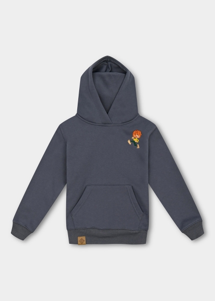 Hoodie "Grantig by nature" - graublau, v2 (Kinder)